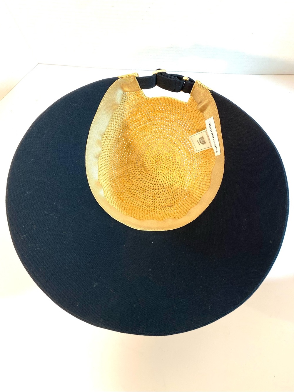 HELEN KAMINSKI Vivette Cap Hat Natural with Black Visor - Picture 8 of 9